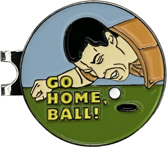 Balanced Co. Funny Golf Hat Clip with Enamel Magnetic Ball Marker