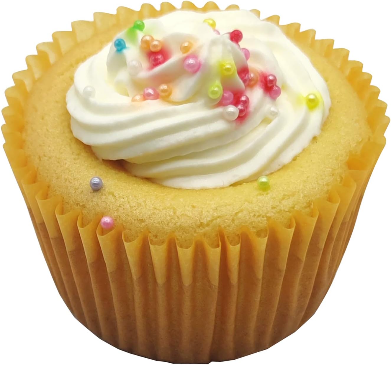 Premium Orange Greaseproof Cupcake Liners Muffin Paper Baking Cups Standard Size, 100-Count