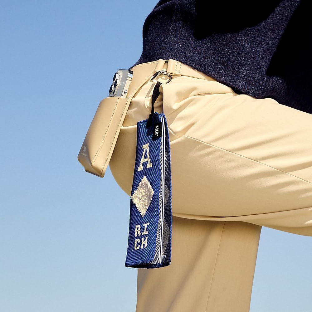 ANDGOLF Pleats Ball Towel, Use to Wash My Ball and Club, Best Choice for Golf Gifts, Embroidered Golf Towels, Clip for Bags/Pants/Skirts, Durable Elastic Band, Colorful Fashion Golf Item