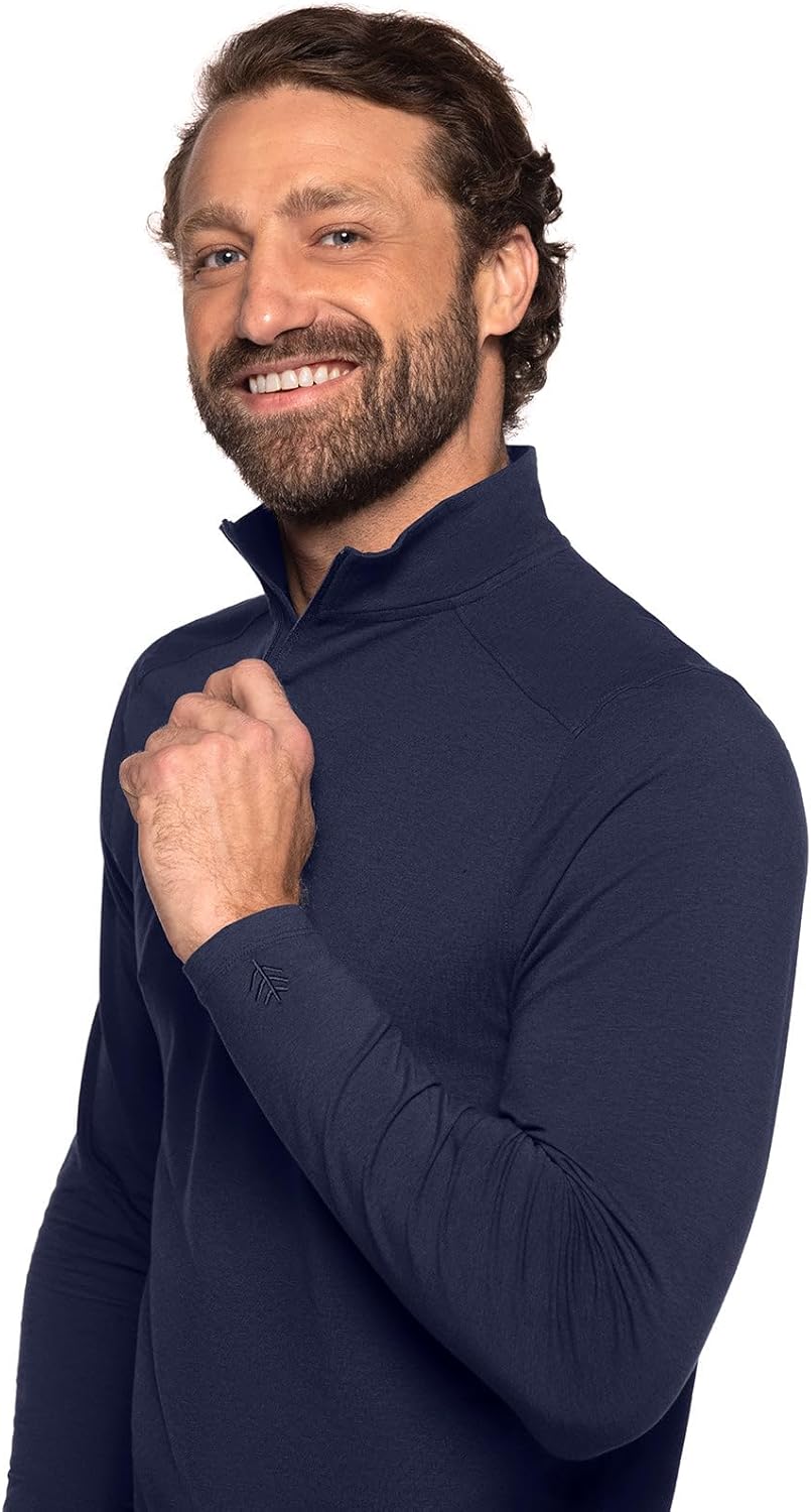 Men's Quarter-Zip - UPF 50+ Sun Protection - Sonora in Navy