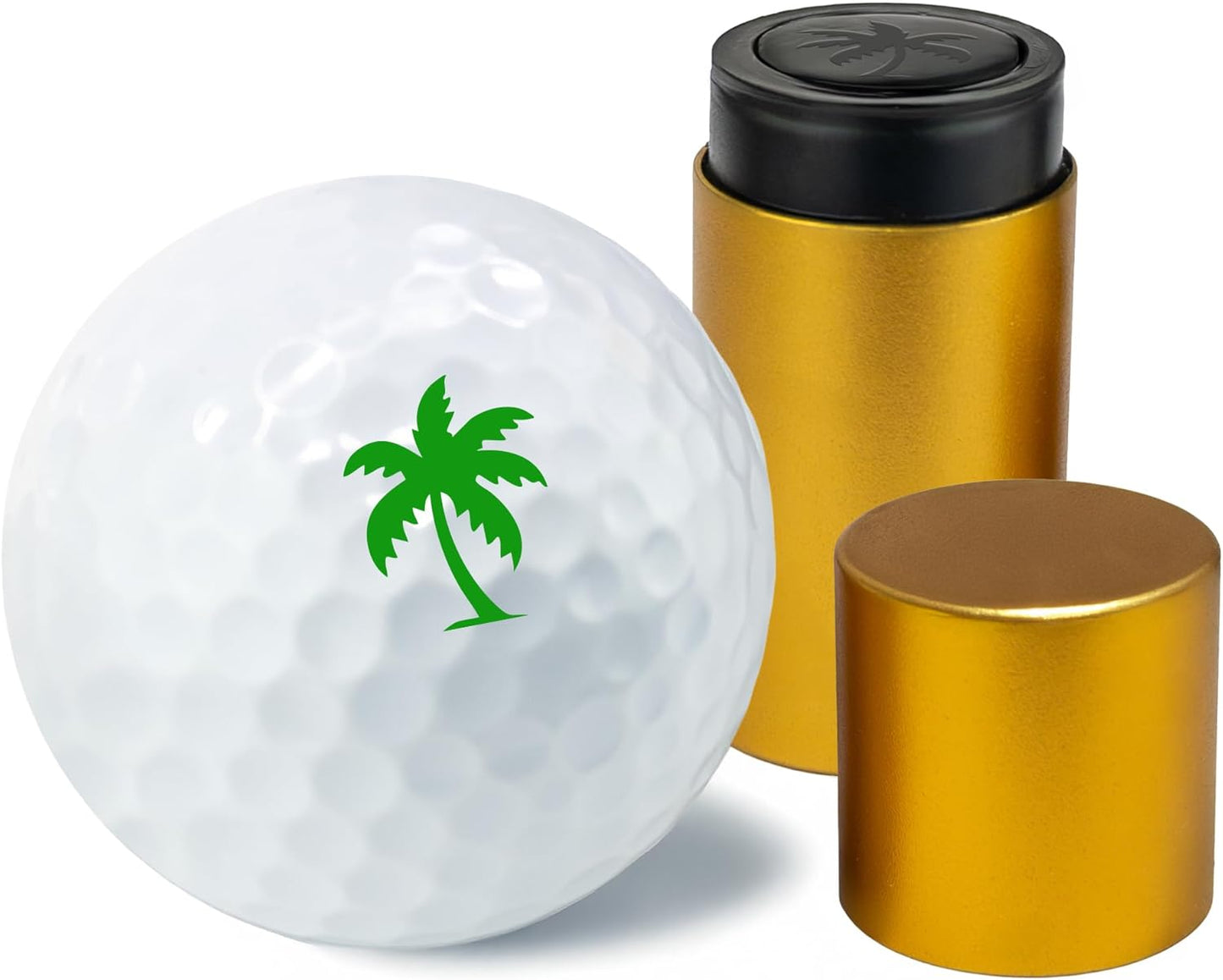 Golf Ball Marker Stamp with TiteSeal™ Technology - Palm Tree - Many Designs to Choose - Green