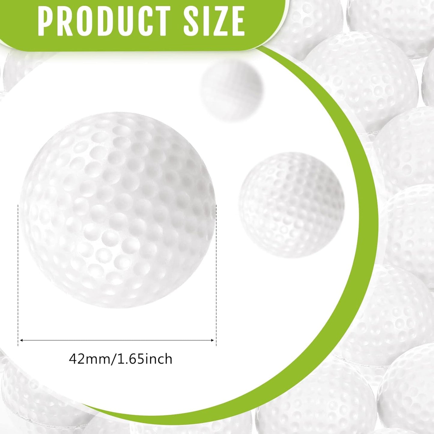 Junkin 24 Pcs Foam Golf Practice Balls Realistic Feel and Flight Training Sport Balls Elastic Soft Foam Golf Balls for Indoor or Outdoor Backyard Training