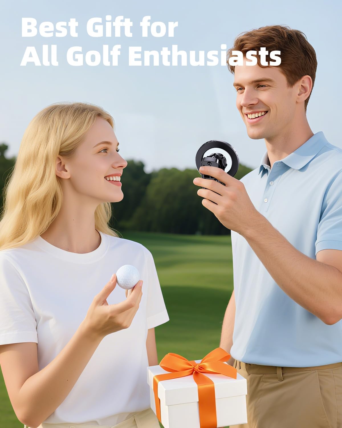 Magnetic Golf Cart Phone Holder, Golf Cart Phone Mount with N52 Magnets Compatible with EZGO Club Car Yamaha, 360° Rotation, Compatible with iPhone Samsung Google Pixel, Golf Accessories for Men Women