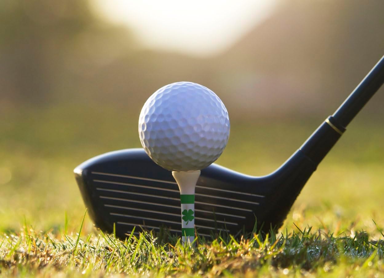 Golf Tees – 3 1/4" Tall – 25 White Golf Tees - Made from Durable Plastic - Golf Accessories for Men and Women - Made in The USA