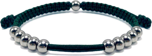 LAMIBEE Golf Stainless Steel 10 Beads Score Counter Bracelet, Golf Stroke Count Bracelet, Resizable and Easy to Adjust Golf Round Scoring Tracker, Durable and Stylish Golf Accessory