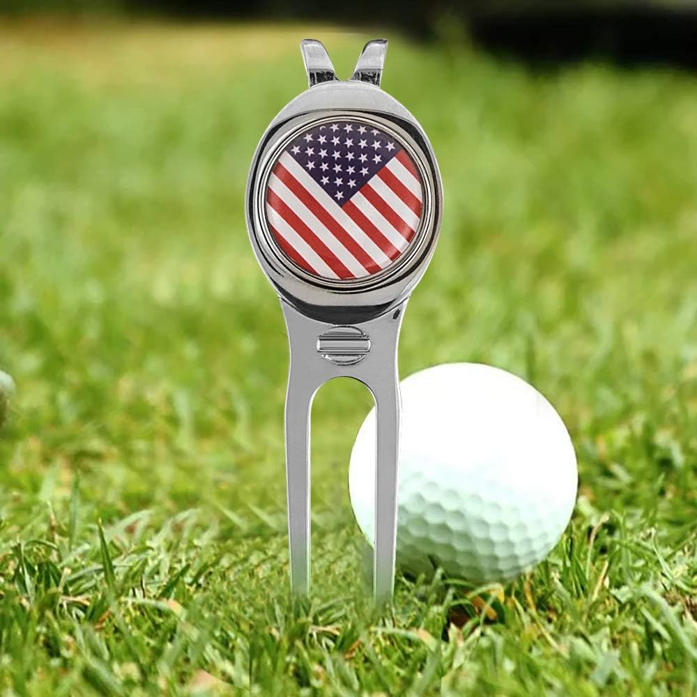 CHIVENIDO Divot Tool Divot Repair Tool, Premium Golf Divot Tool Golf Ball Maker