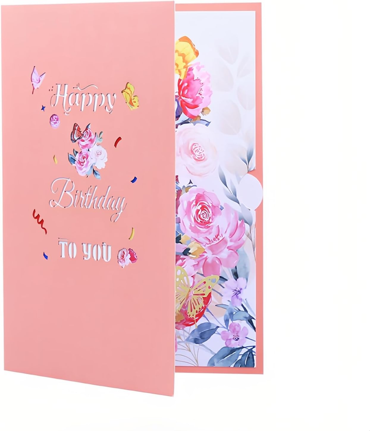 Steelhill 3D Pop Up Cards,Birthday Card,Valentines Day Gifts Cards for Kids School,Greeting Cards with Envelope for Mother's Day Thinking of You Card for Wife,Girlfriend,Friends(Birthday card)