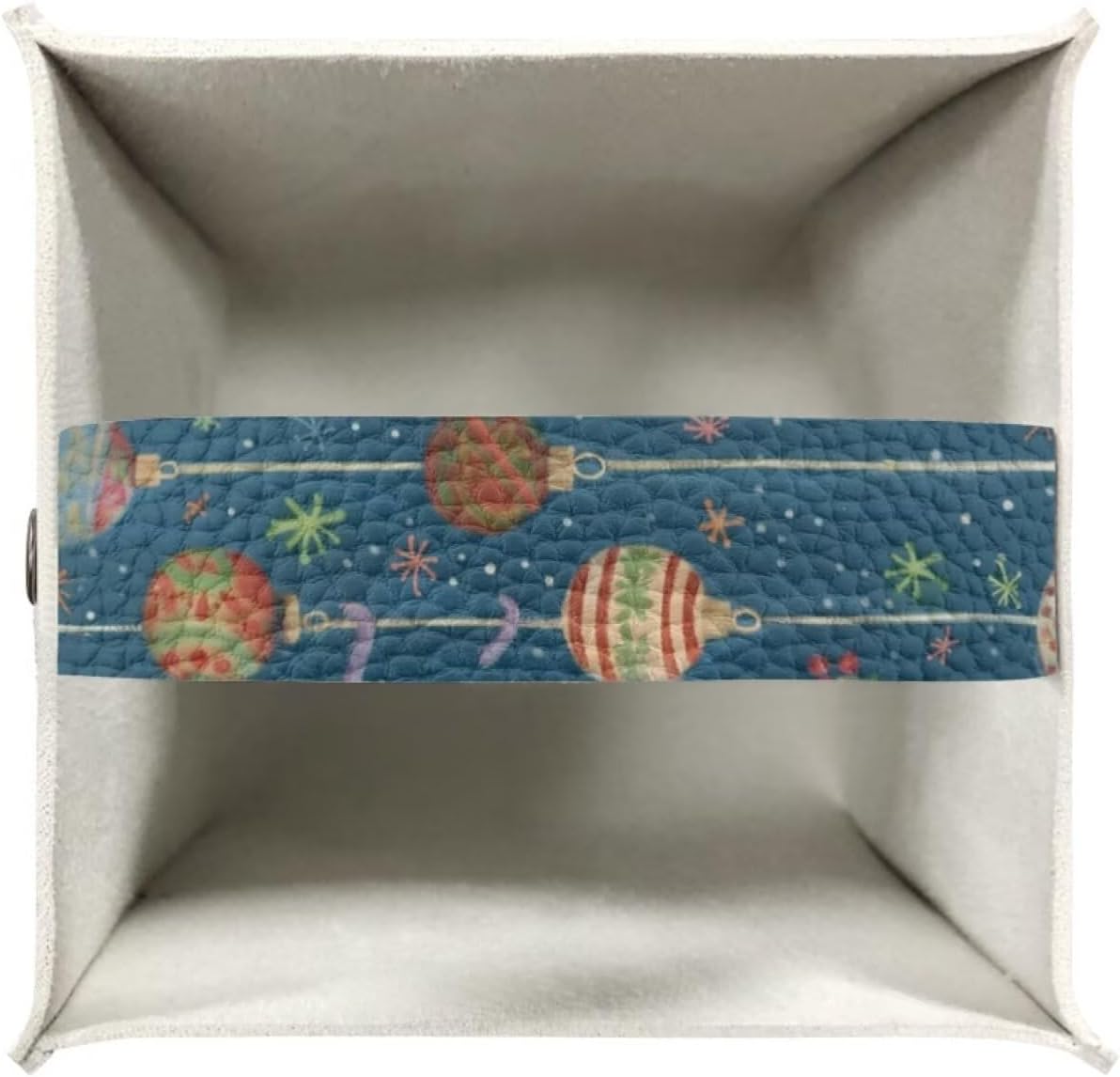 Christmas Snowman Tissue Box Cover Square 5X5X5 inch Tissue Box Cute Facial Paper Holder Organizer Holiday Home Office Bedroom Car Bathroom Decor