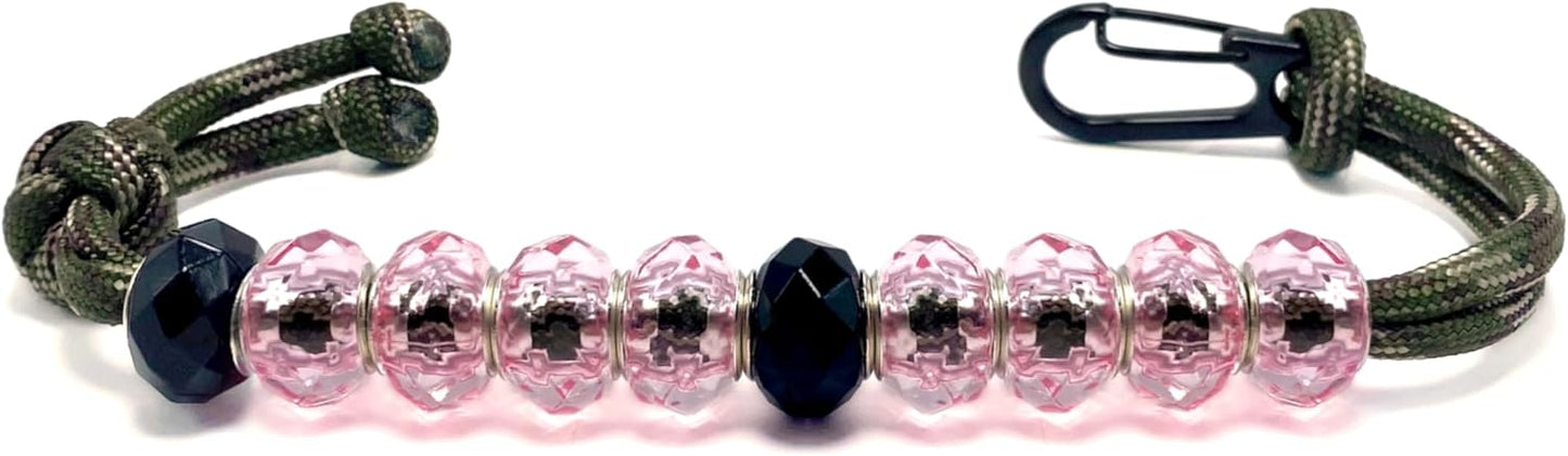 LAMIBEE Golf Beads Count Stroke Score Counter, Durable 550 lbs Paracord String with 10 Beads, Easy Scorekeeping, Hand-Braided with Clip