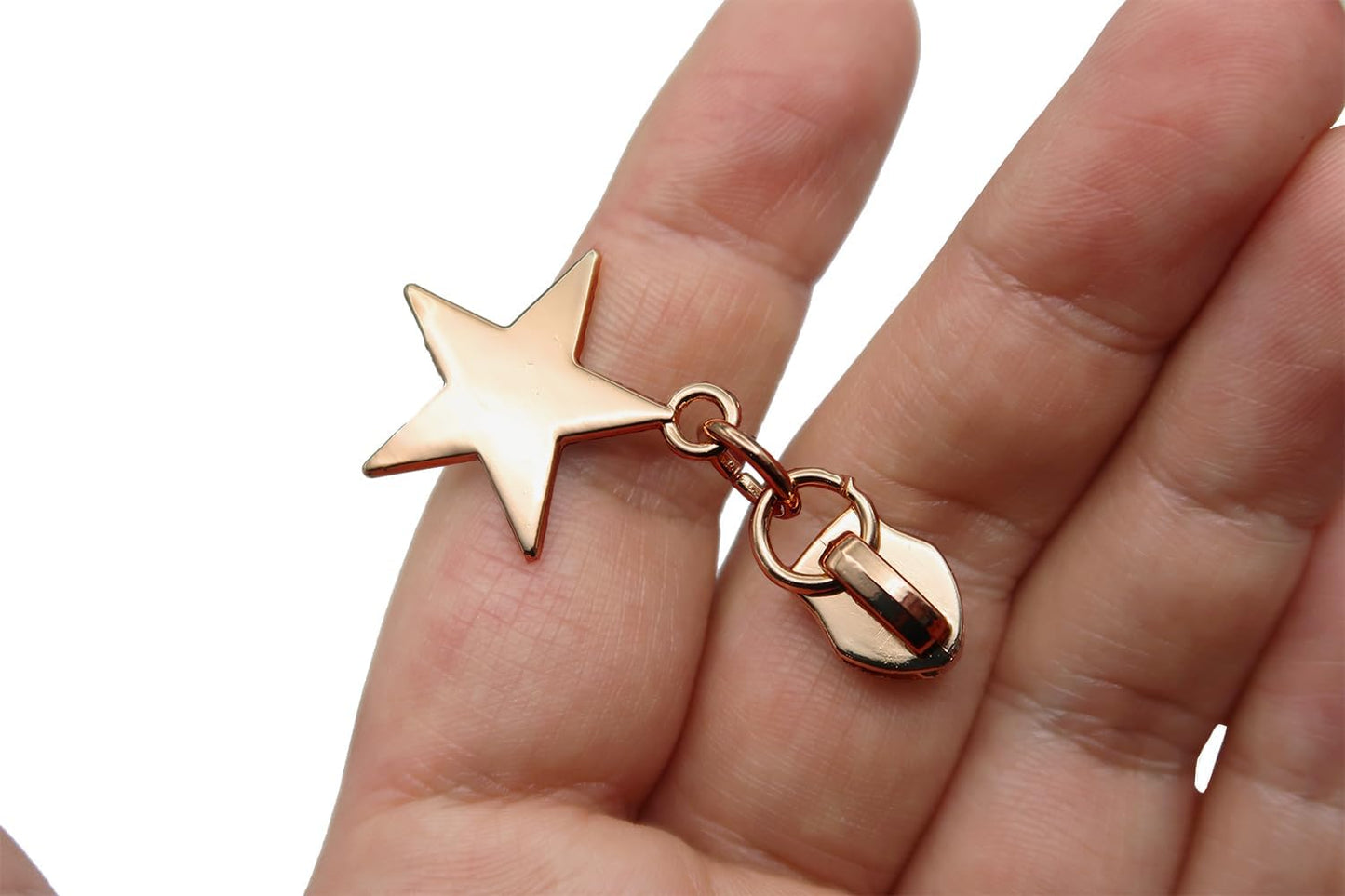 HOLSHUN #5 Zipper Sliders Zipper Pull 30pcs Heavy Duty Metal Gold Star Pulls for #5 Nylon Coil Bulk Zippers Replacement #5 Sliders for Luggage Luxury Bag Hardware Luggage & DIY Craft Supplies