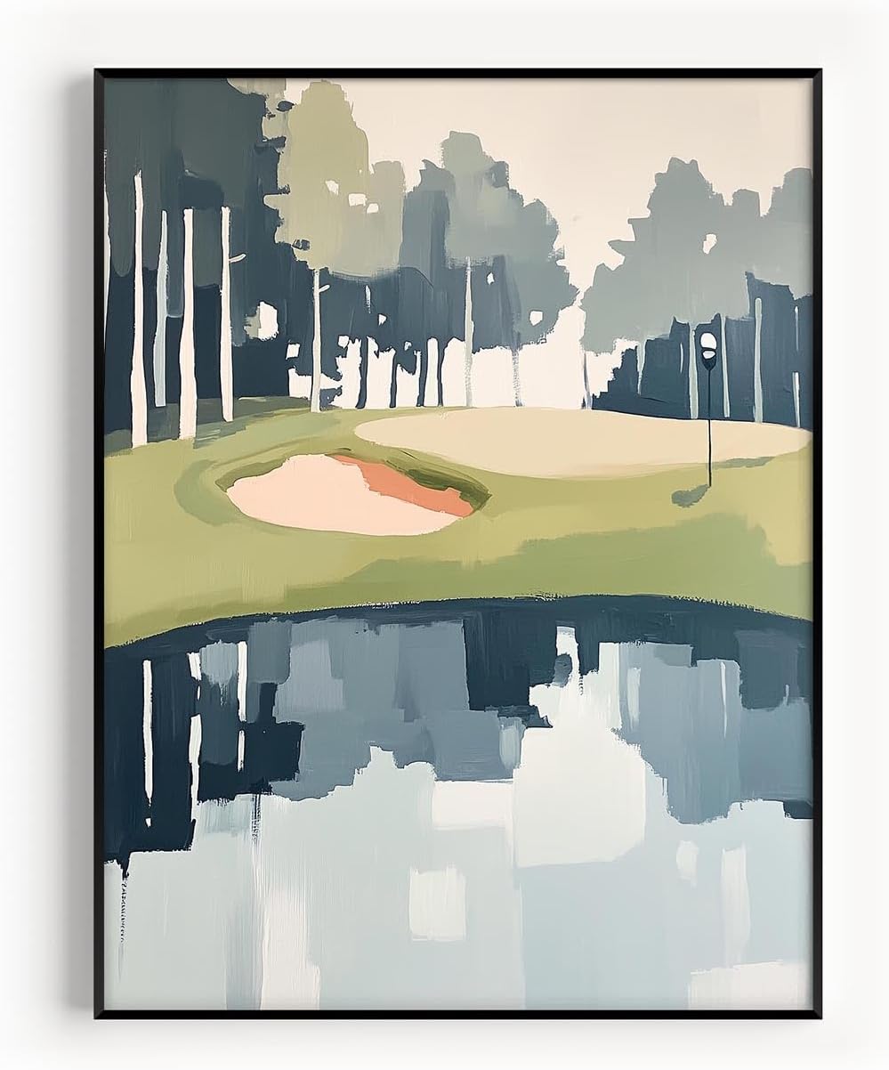 Golf Impressionist Art Print Posters - Premium Giclee Fine Art Prints - Sporty and Sophisticated Home Decor Posters, Golfer Art Prints for Home and Office Decor - Vintage Aesthetic, Ready to Frame