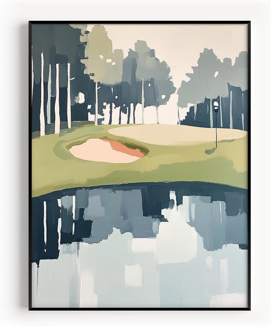 Golf Impressionist Art Print Posters - Premium Giclee Fine Art Prints - Sporty and Sophisticated Home Decor Posters, Golfer Art Prints for Home and Office Decor - Vintage Aesthetic, Ready to Frame