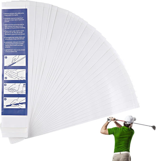 30 PCS/50 PCS Golf Grip Tape, Golf Grip Kit, Golf Club Grip Tape, 2" X 10" Golf Club Regripping Kit, Grip Tape for Golf Clubs, Double Sided Grip Tape Golf for Golf Club Regripping