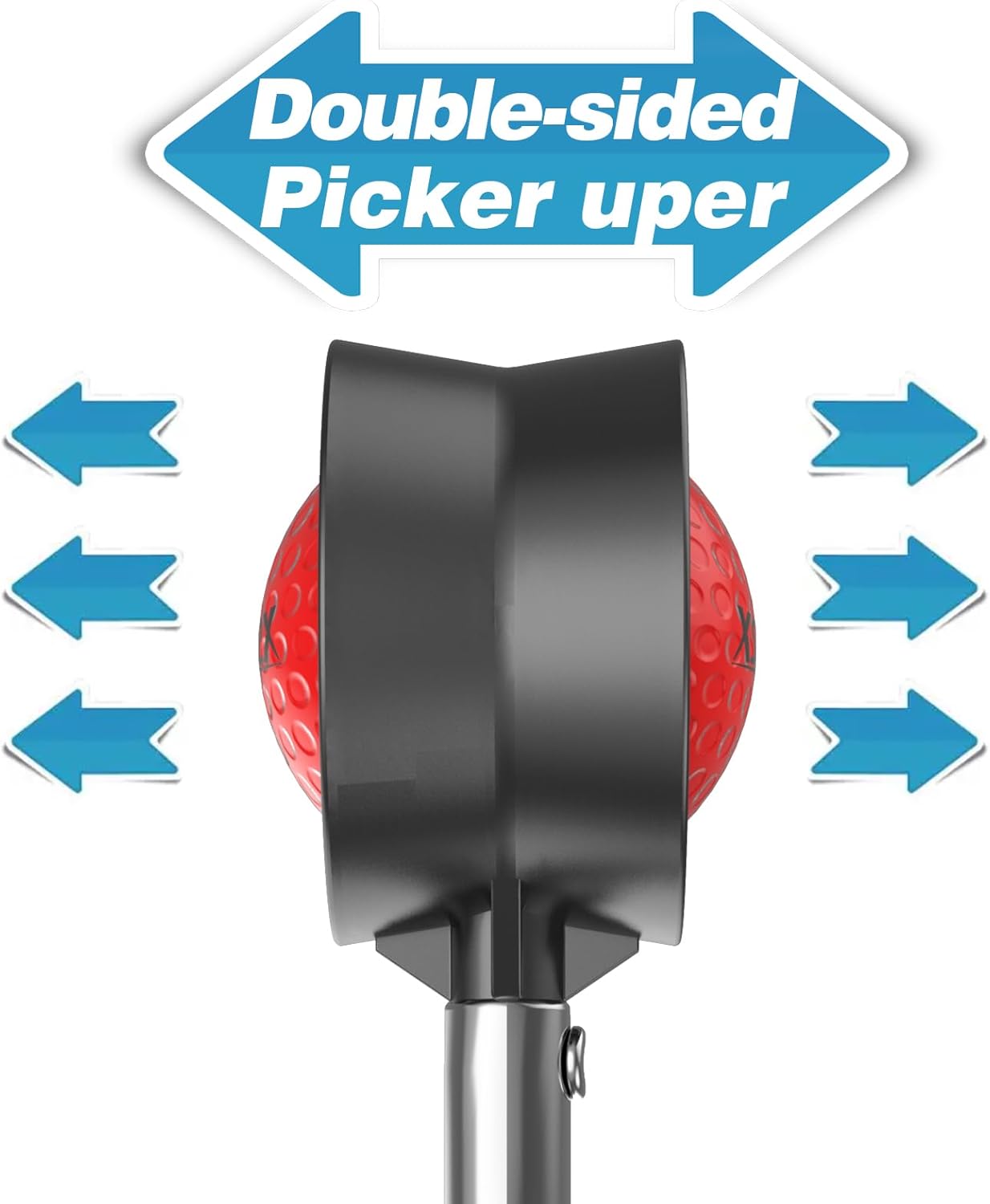 9Ft/12Ft Telescopic Stainless Steel Golf Ball Retriever for Water, High Durability Double Sided Golf Ball Picker Upper, Men's and Women's Golf Accessories Gifts.