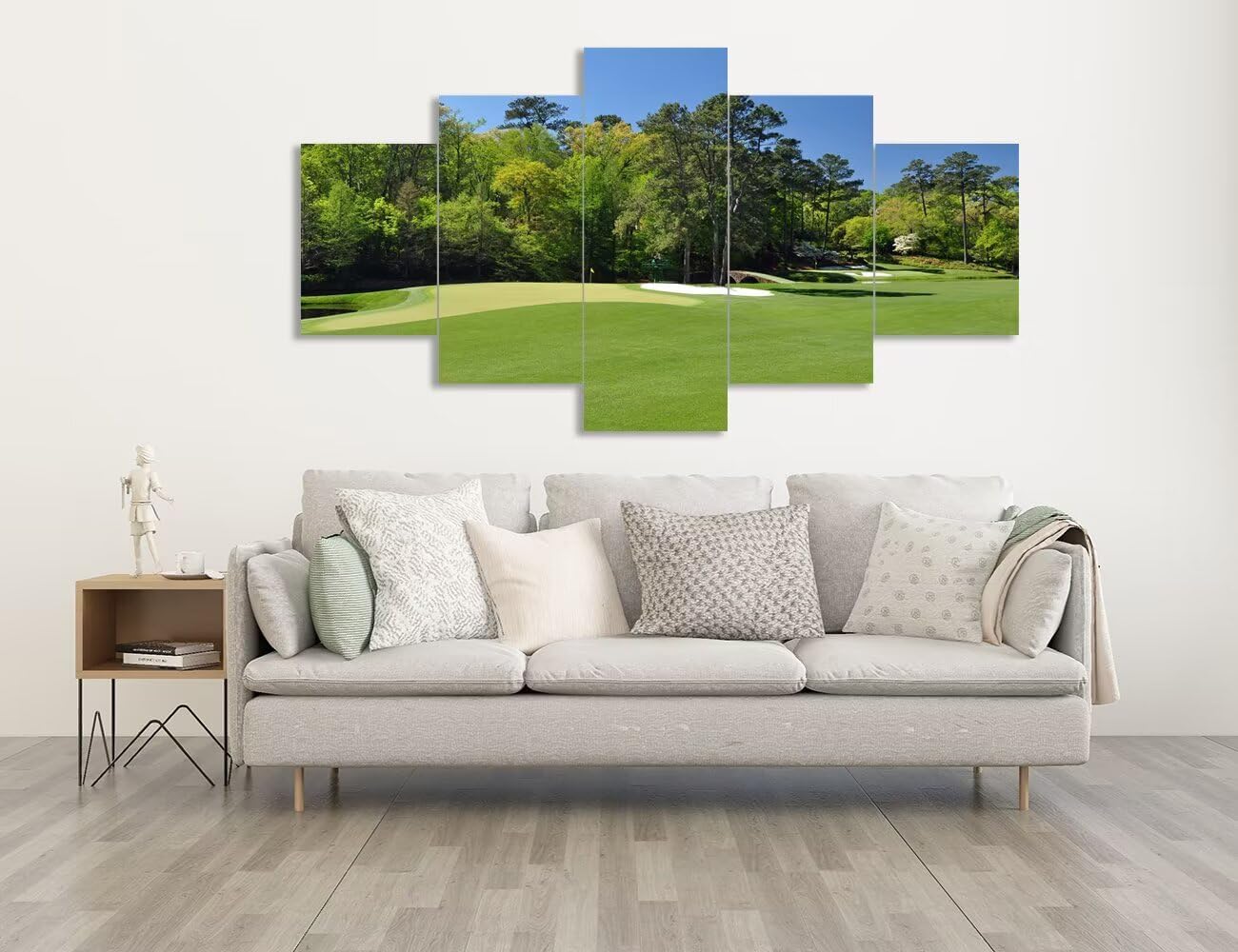 Augusta National Wall Art for Office - Augusta Golf Course Wall Art for Living Room Bedroom Bathroom - Augusta Golf Course Pictures Posters Canvas Prints Framed Ready to Hang(50''W x 24''W)