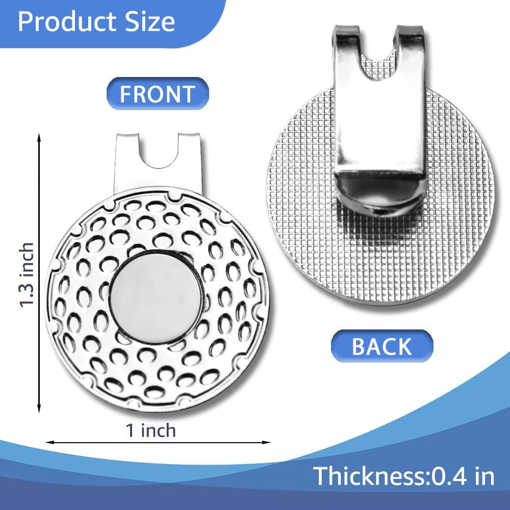 Strong Woman Golfer Ball Marker with Magnetic Hat Clip, Funny Golf Accessories Gifts for Proud Women, Novelty Birthday Gifts for Women Golfer Fan