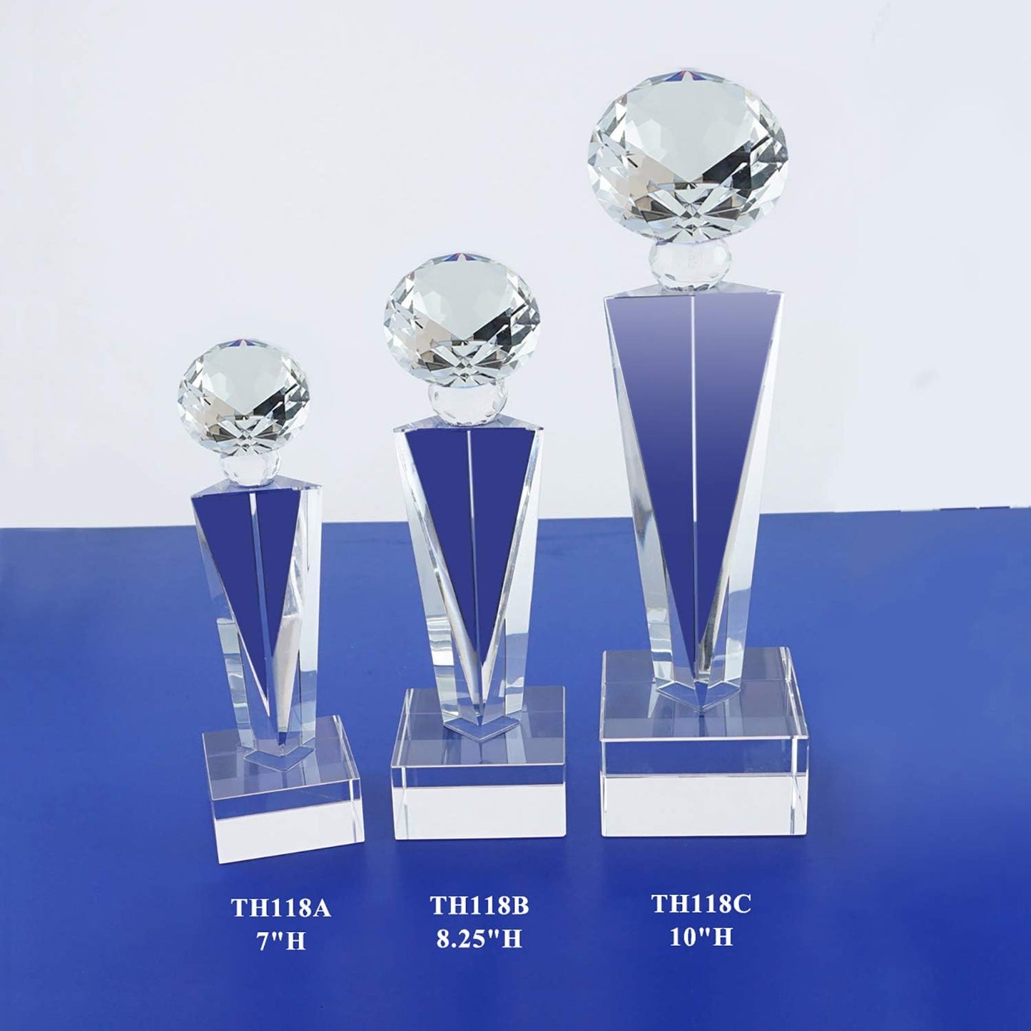 Optical Crystal Glass Diamond Trophy Awards Recognition Achievement Reality Personalized Custom Laser Etched Engraving Trophy