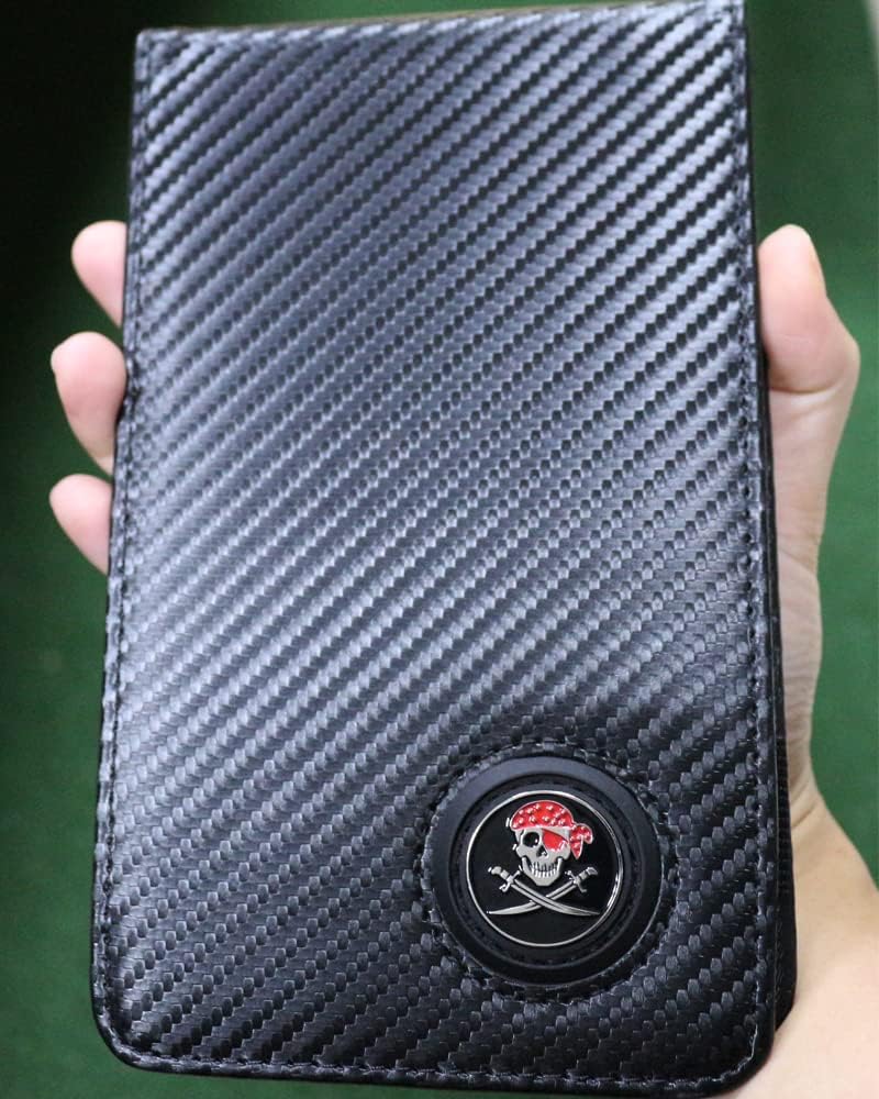 Golf Scorecard Holder Yardage Book Cover with Golf Ball Marker and A Free Pencil 4.5 × 7.5 inches Multi-Color