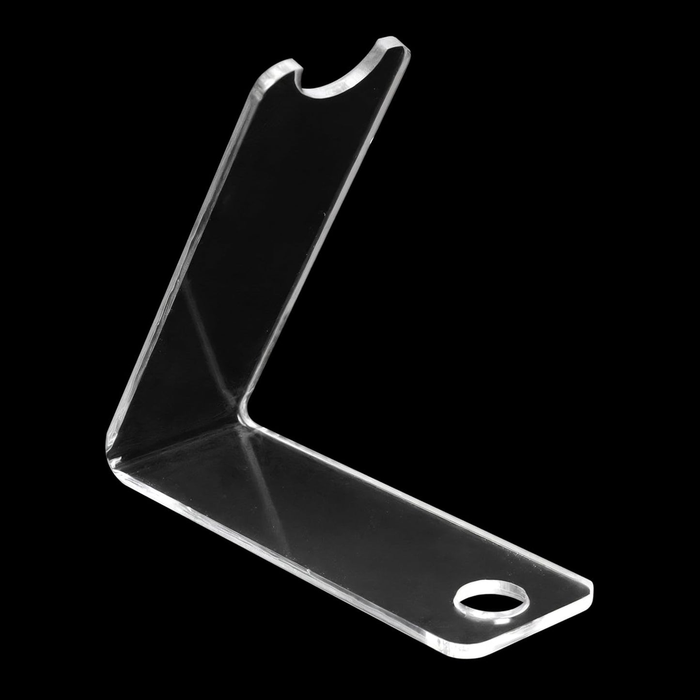 4pcs Single Pen Holder Display Stand for Desk, Clear Pencil Spoon Rack Organizer, Transparent Drying Stands for Makeup Brush, Easel Paintbrush, Eyebrow, Eyeliner for Store Office Home Use, Acrylic