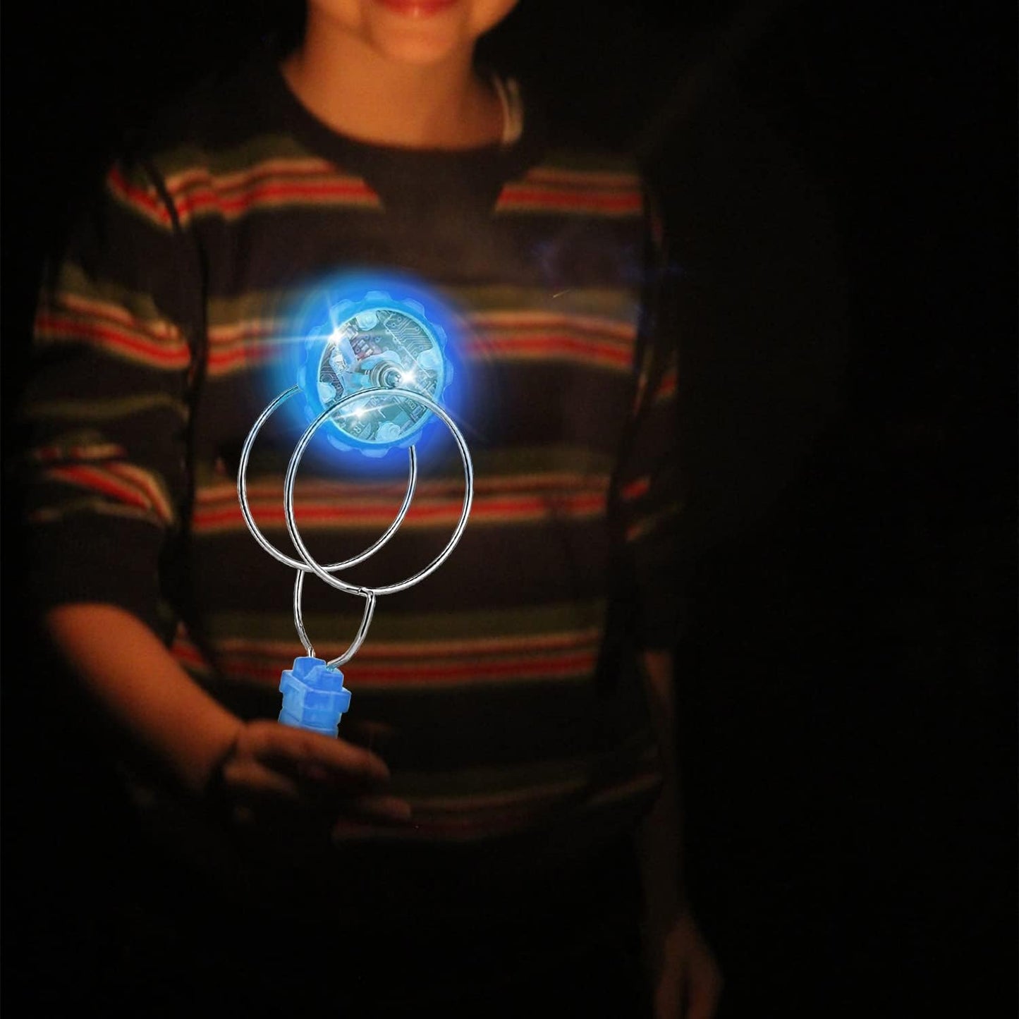 Jishi Light Up Gyro Wheel 3pk Magic Rail Twirler Toy Gifts for Kids Stocking Stuffers for Boys 8-12, Magnetic Yoyo Spinner Sensory Fidget Toys for Kids Ages 3-5 4-8-12 Year Old Boys Girls Teens Adults