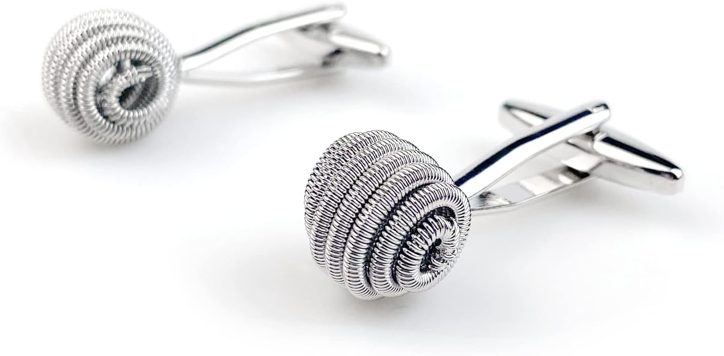 S&W Wedding Cufflinks for Men Cuffs with Gift Box Business for Tuxedo Shirts