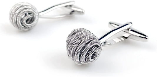 S&W Wedding Cufflinks for Men Cuffs with Gift Box Business for Tuxedo Shirts