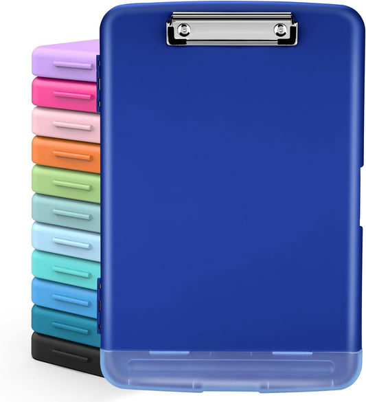 Sooez Clipboards with Storage, High Capacity Clip Boards 8.5x11 with Storage, Heavy Duty Nursing Clipboard Folder, Plastic Clipboard with Pen Holder for Women Teachers Work, School & Office Supplies