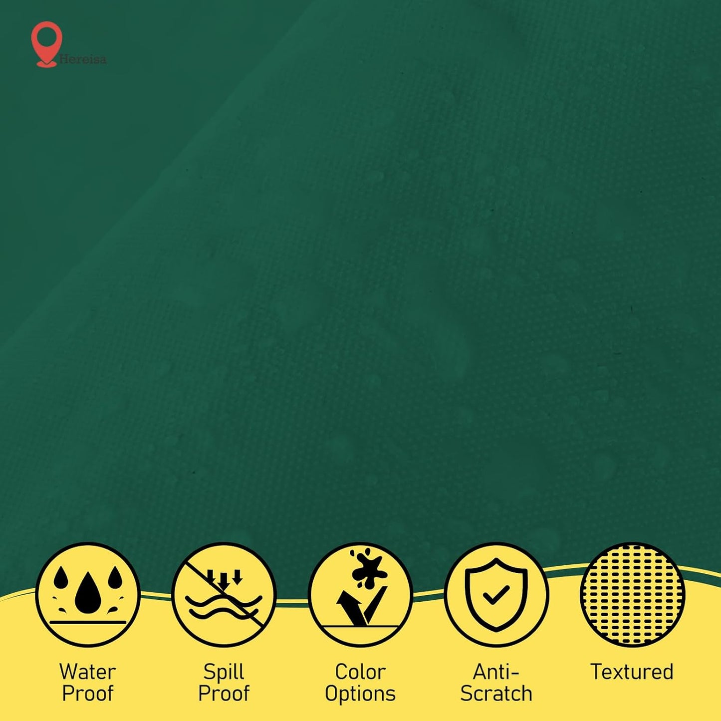 Plastic Dark Green Tablecloths 3 Pack Forest Green Disposable Table Covers 54" x 108" Hunter Green Table Cloths for Tropical Tiki Luau Parties Birthdays Christmas, Fits 6 to 8 Foot Rectangle Tables