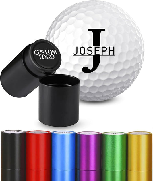 Custom Golf Ball Stamp, Personalized Golf Ball Marker Stamp, Waterproof Golf Ball Stamper with Monogram Logo Design, Golf Accessories Customized Golf Gifts