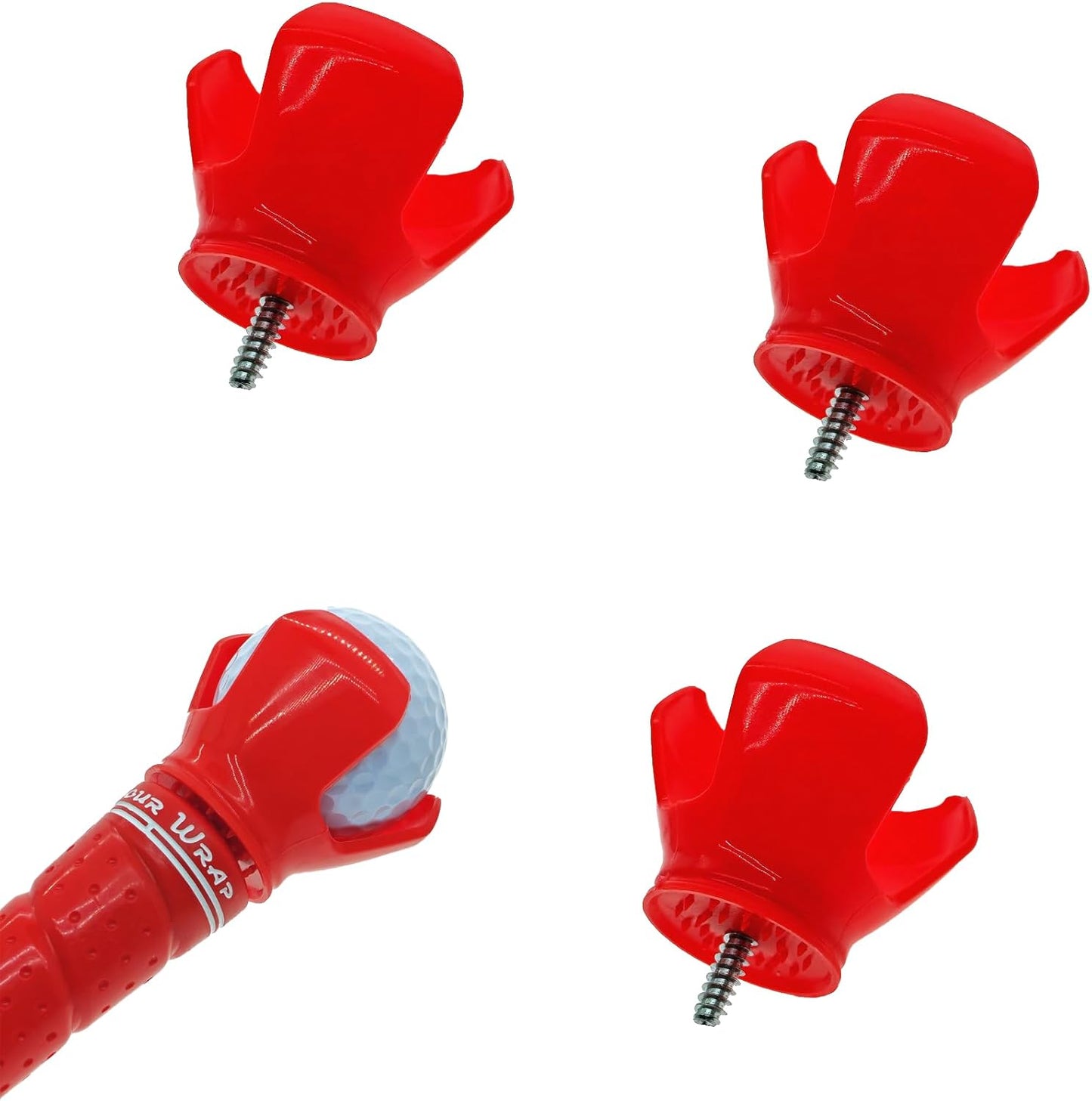 Golf Ball Picker Upper for Putter Golf Manual Ball Retriever Grabber, Driving Range Use 3-Prong Ball Picker, No Bending to Pick Up The Ball, Golf Accessories, Golf Screws Tool