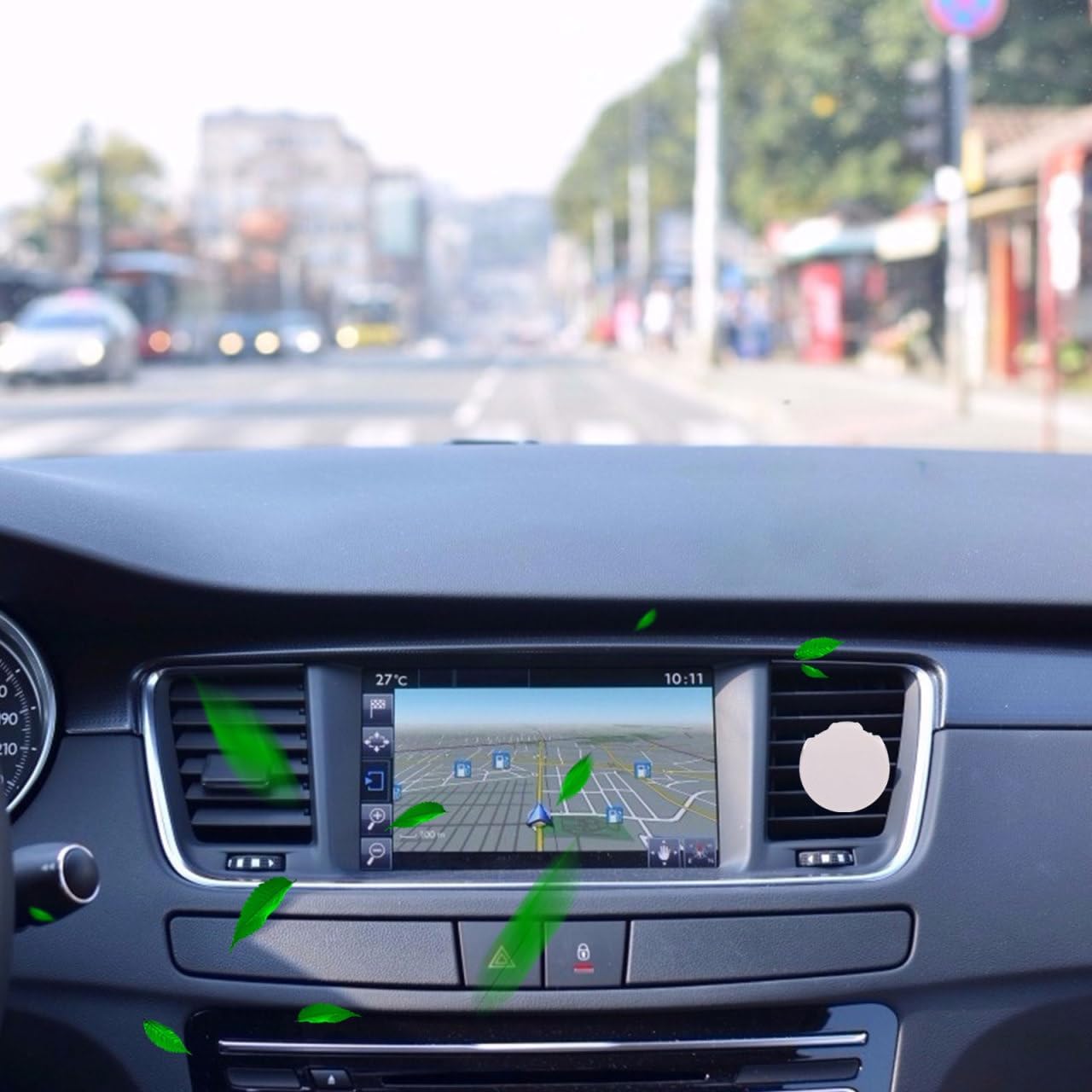 100PCS Car Vent Clips,Air Outlet Clips Car Air Vent Accessories for Home Office DIY Decorations - White