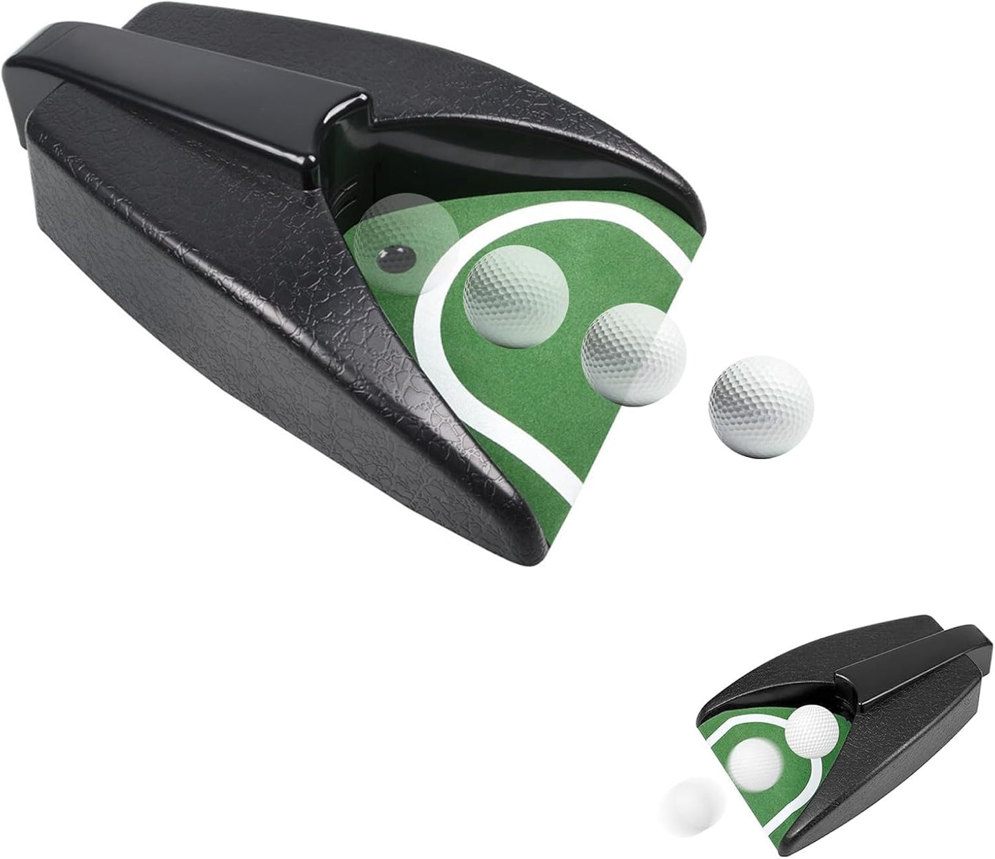 Golf Ball Return Putting Unit, Automatic Return Machine, Indoor Golf Putting Hole, Battery-Powered Practicing, Suitable for Practicing at Home, Office, Yard, Party