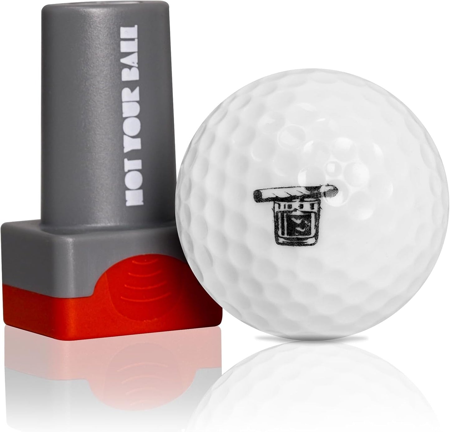 QUBI Golf Ball Stamp, Golf Ball Stamper, Self-Inking Golf Ball Stamp Marker to Identify Golf Balls, Golf Gift Golf Accessories for Men and Women Golfers