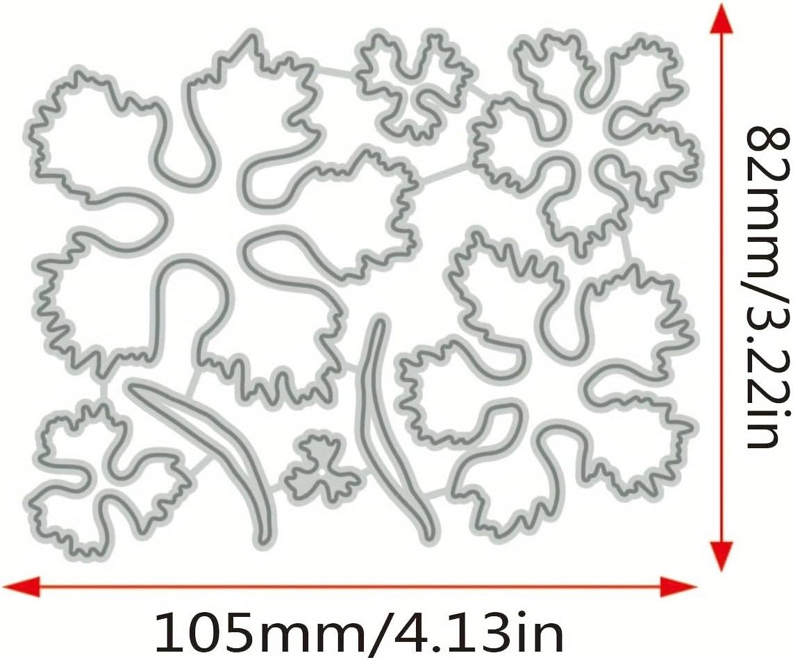 Flowers Metal Cutting Die for Scrapbooking - Cut Stencils for DIY Scrapbook Photo Album Decorative Paper Card, Card Making Supplies, Stencils & Crafting Die Cut (Pencil Shavings Flower 4.1 x 3.2 in)