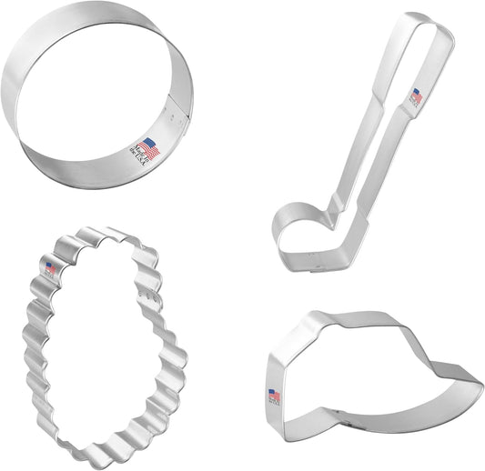 Foose Cookie Cutters Golf 4 Pc Set, Made in USA