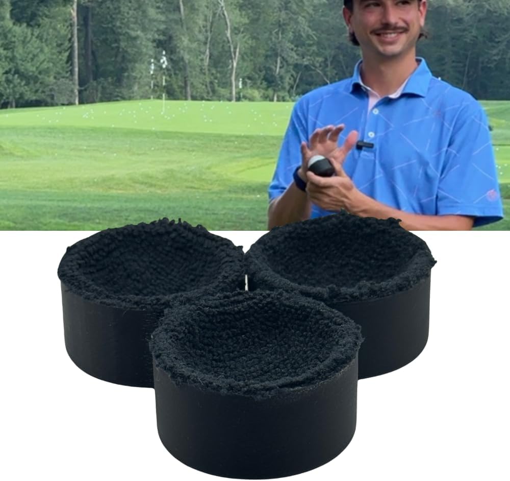 Lunas Ball Washer- 3 Pack - Golf Ball Cleaner for Golf Balls, Golf Cart Accessories for Cleaning Golf Ball, Compact Magnetic Golf Towel Golf Ball Washer for Golfers