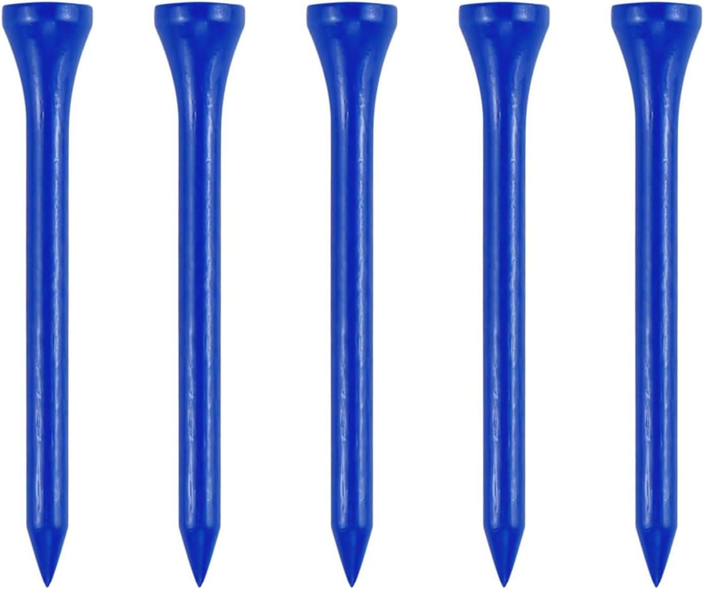 Wooden Golf Tees 3-1/4", 2-3/4", 1-1/2" Available,100 Count (Natural Color, White, Black, Blue, Red, Pink)