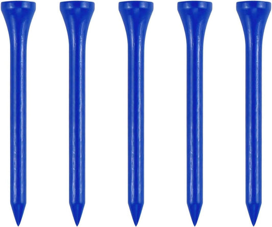 Wooden Golf Tees 3-1/4", 2-3/4", 1-1/2" Available,100 Count (Natural Color, White, Black, Blue, Red, Pink)