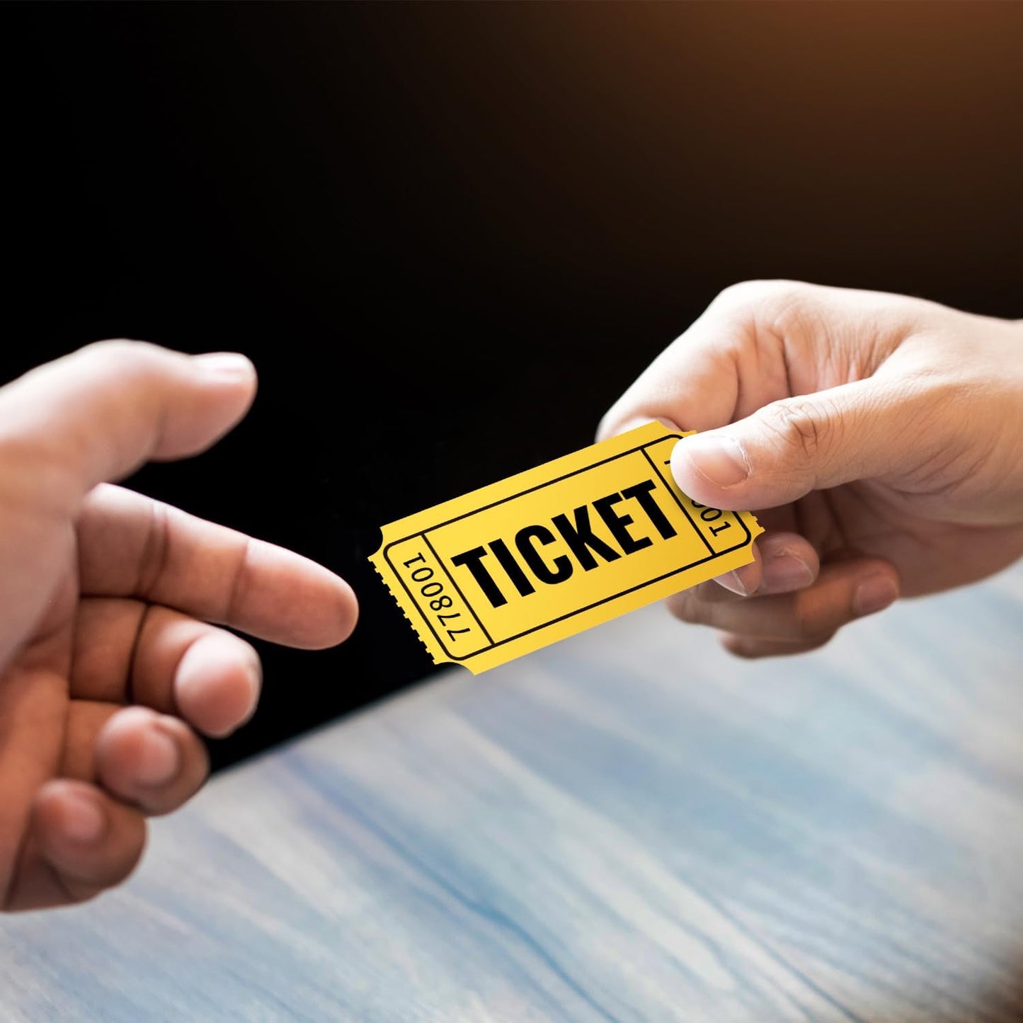 2000 Methdic Golden Raffle Tickets (4 Color Selection), Double Roll, Ticket for Events, Entry, Class Reward, Fundraiser & Prizes