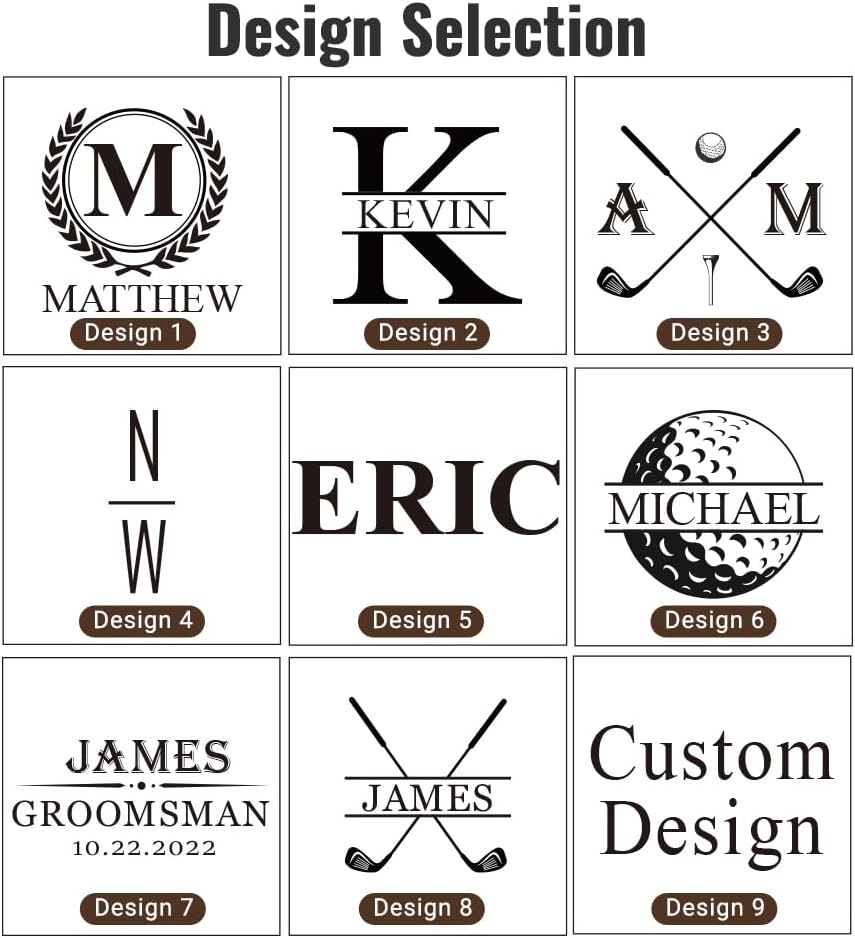 Custom Golf Scorecard Holder Yardage Book - Engraved Crazy Horse Leather, Unique Patina Texture, Personalized Golf Gift for Men Women