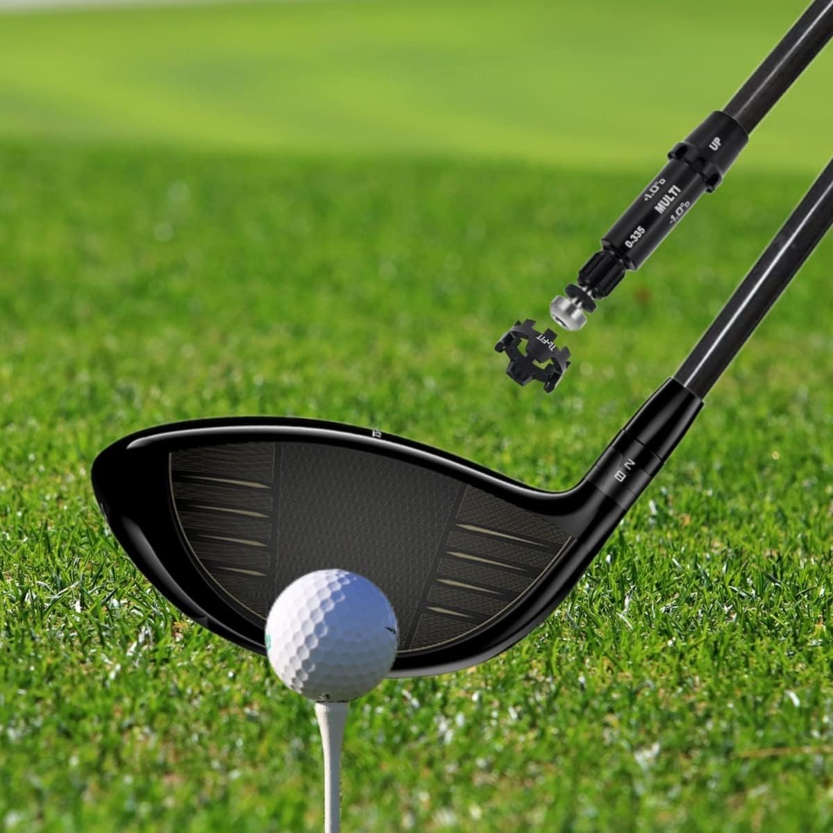 ROYMADE All FIT Golf Adapter Sleeve Compatible with Ping/Taylormade/Callaway/Titleist/Mizuno/Nike/Cobra and PXG, You can Change Different Golf Heads by 9Rings and Adjustable Wrench