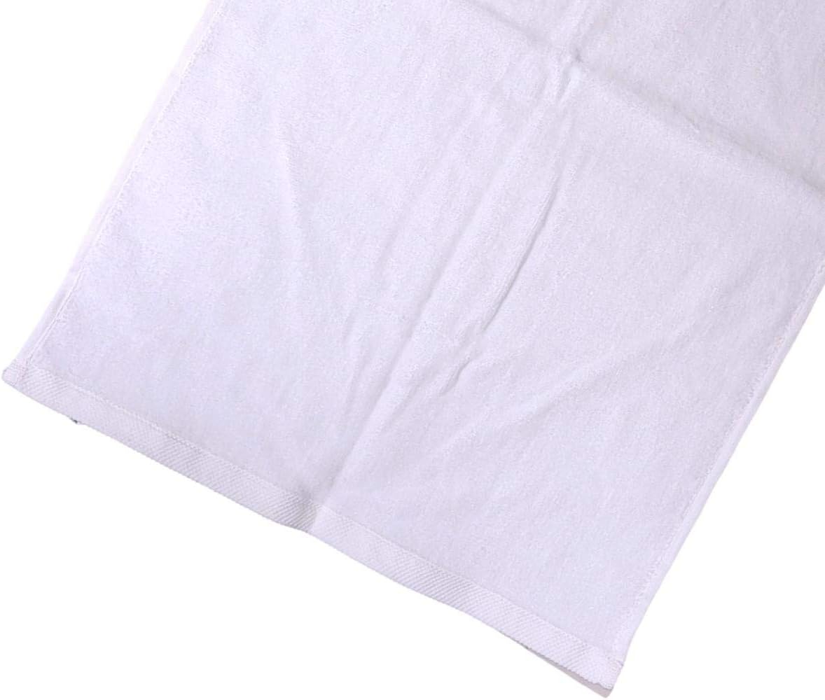 Cotton Golf Bag Towel with Clip (White)