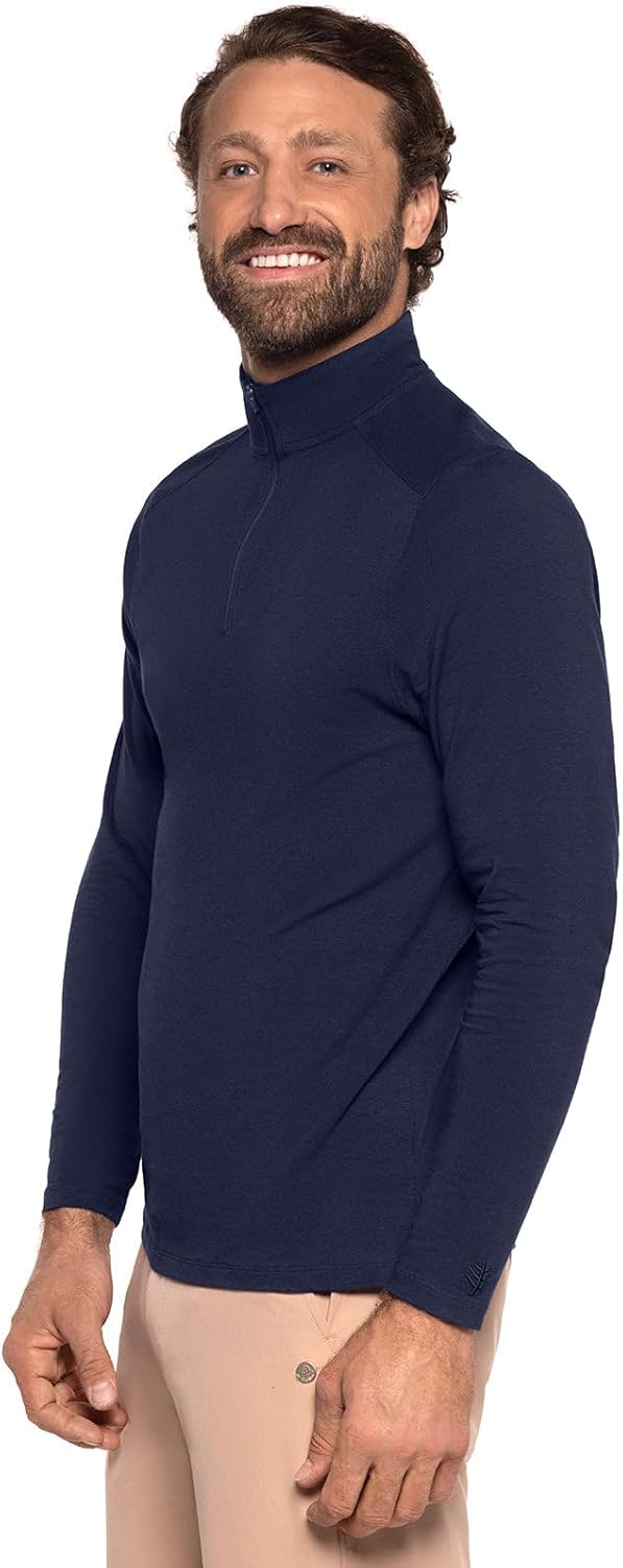 Men's Quarter-Zip - UPF 50+ Sun Protection - Sonora in Navy