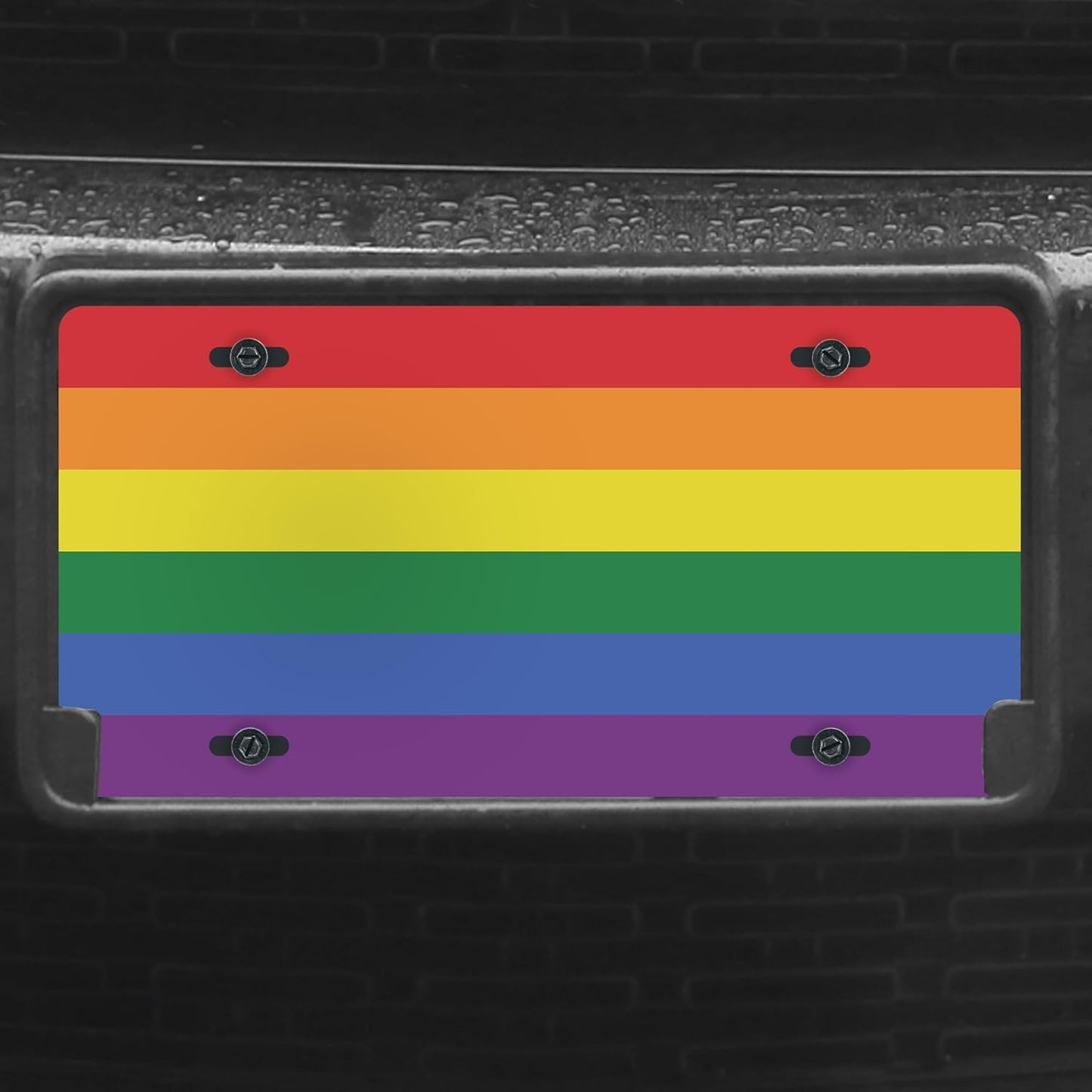 Unique Vanity License Plates | 16 Individual Designs | 3 Sizes (Automobile, Golf Cart, Motorcycle/Bike) | Made in U.S.A. | Custom Car Tags (Pride, Motorcycle/Bike (6" x 3"))