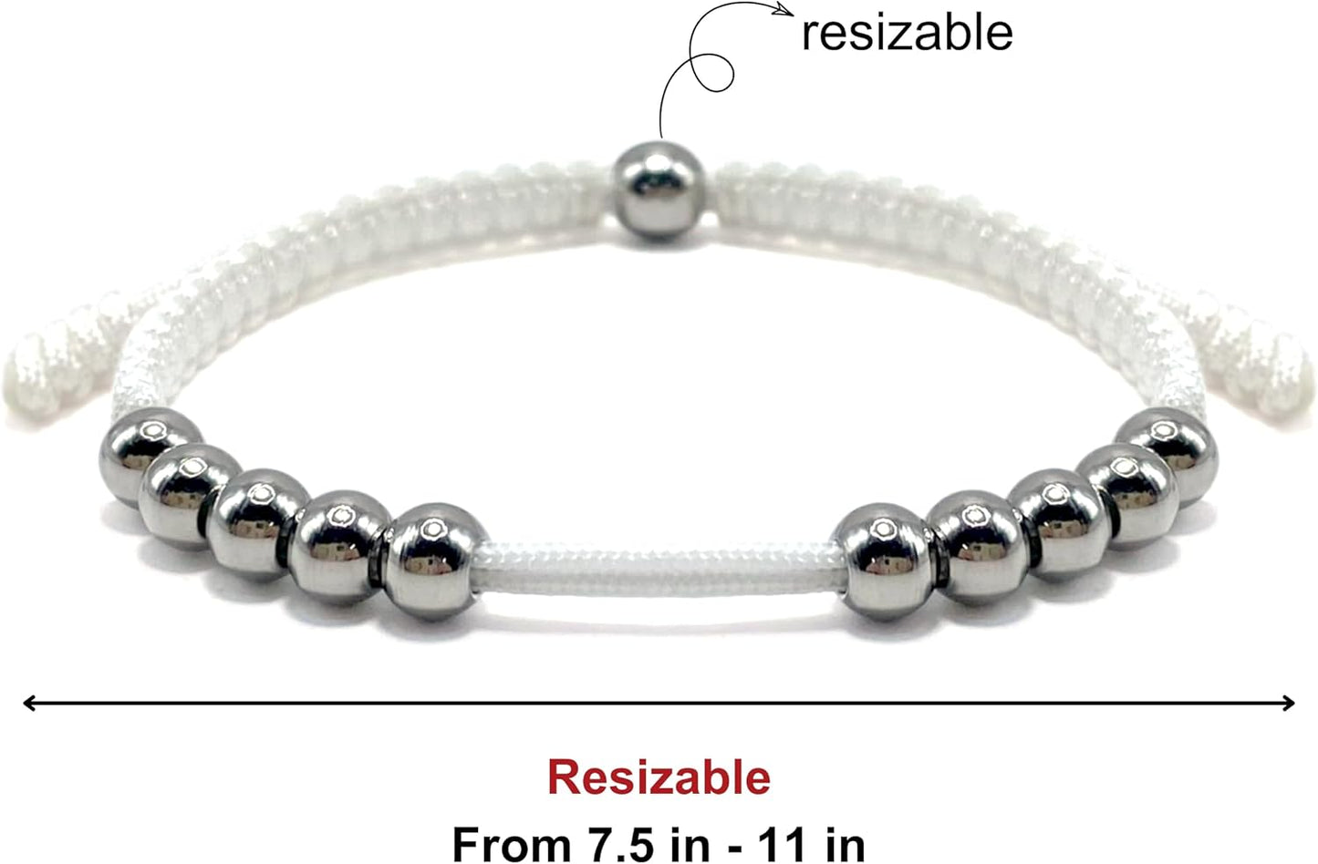 LAMIBEE Golf Stainless Steel 10 Beads Score Counter Bracelet, Golf Stroke Count Bracelet, Resizable and Easy to Adjust Golf Round Scoring Tracker, Durable and Stylish Golf Accessory