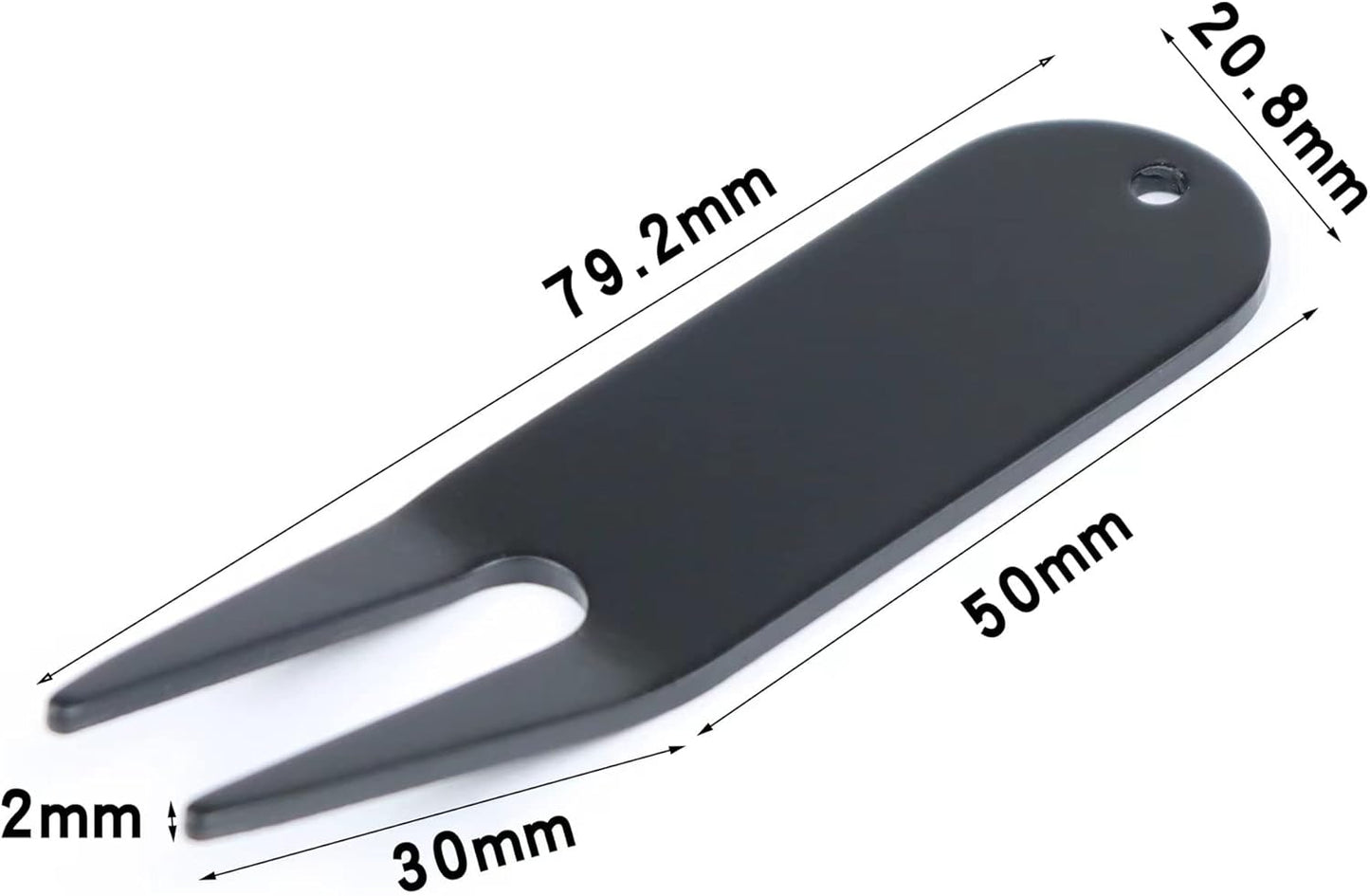 6Pcs Metal Bending Golf Divot Repair Tool, Golf Repair Tool, Golf Accessories, Lightweight and Sturdy (Black and Bronze)