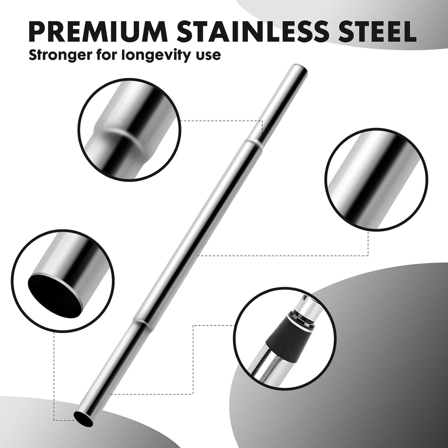 Golf Club Shaft Extensions, 3 Piece Set, for 0.600" OD Stainless Steel Shaft