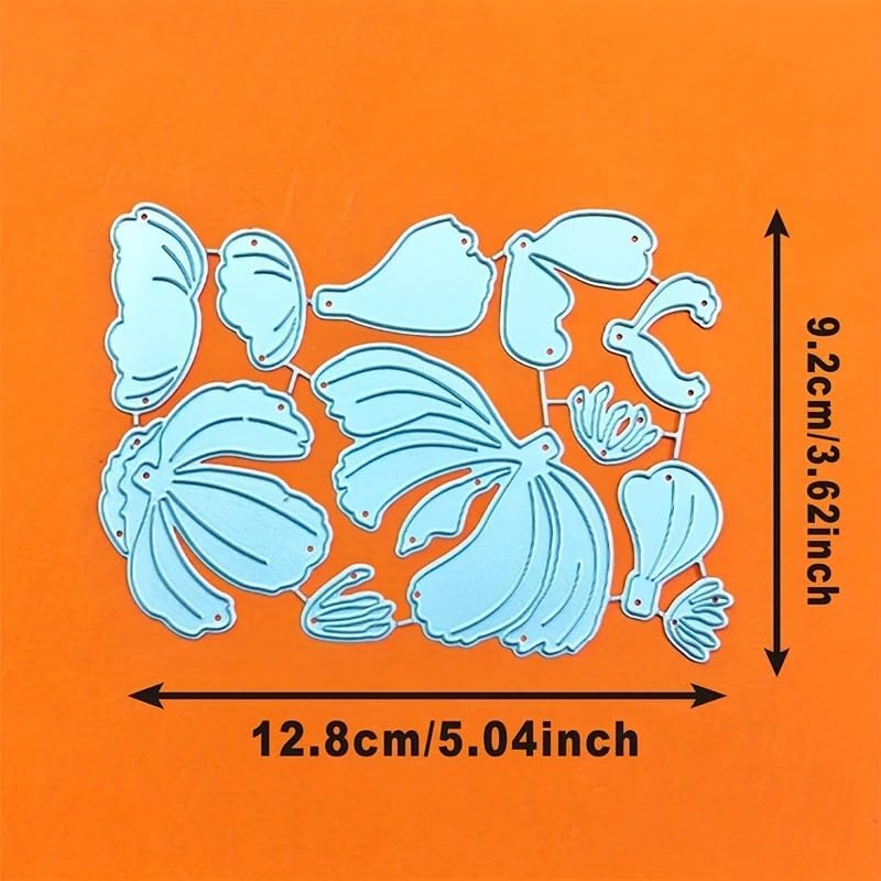 Flowers Metal Cutting Die for Scrapbooking - Cut Stencils for DIY Scrapbook Photo Album Decorative Paper Card, Card Making Supplies, Stencils & Crafting Die Cut (Peony 5 x 3.6 in)