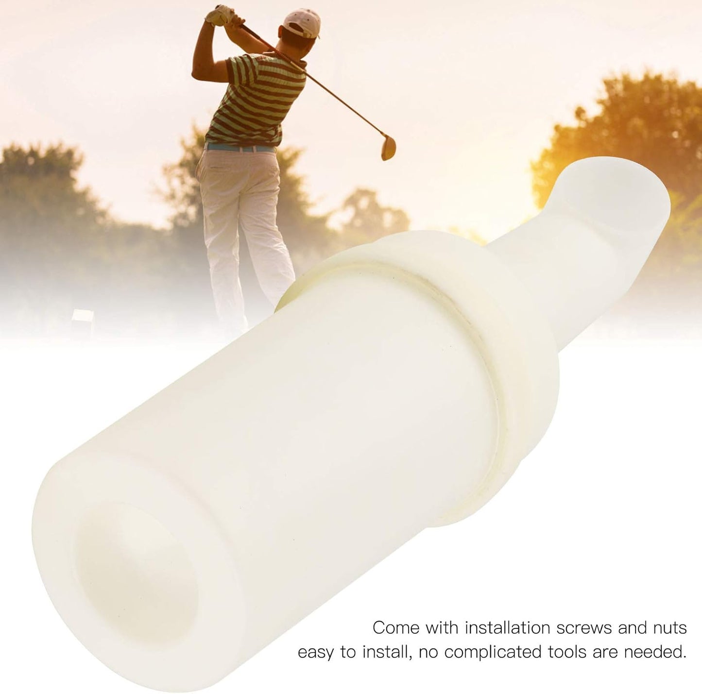 Golf Sand Bottle, Portable Universal Filler Sand Seed Container Bottle, Golf Sand Divot Filler Bottle, Large Capacity No Drilling Club Car Divot Kit for Golf Cart Accessories