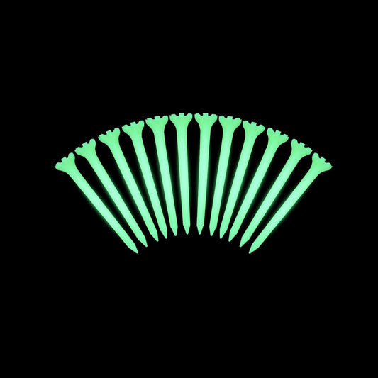 KINGTOP Glow-in-The-Dark Golf Tees, Fluorescent Green Light Up Golf Tee, Long-Lasting Illumination Perfect for Night Golf